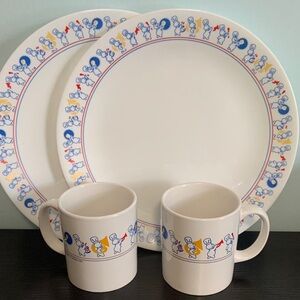 Adorable Pillsbury Doughboy Corelle Plates & Mugs Group